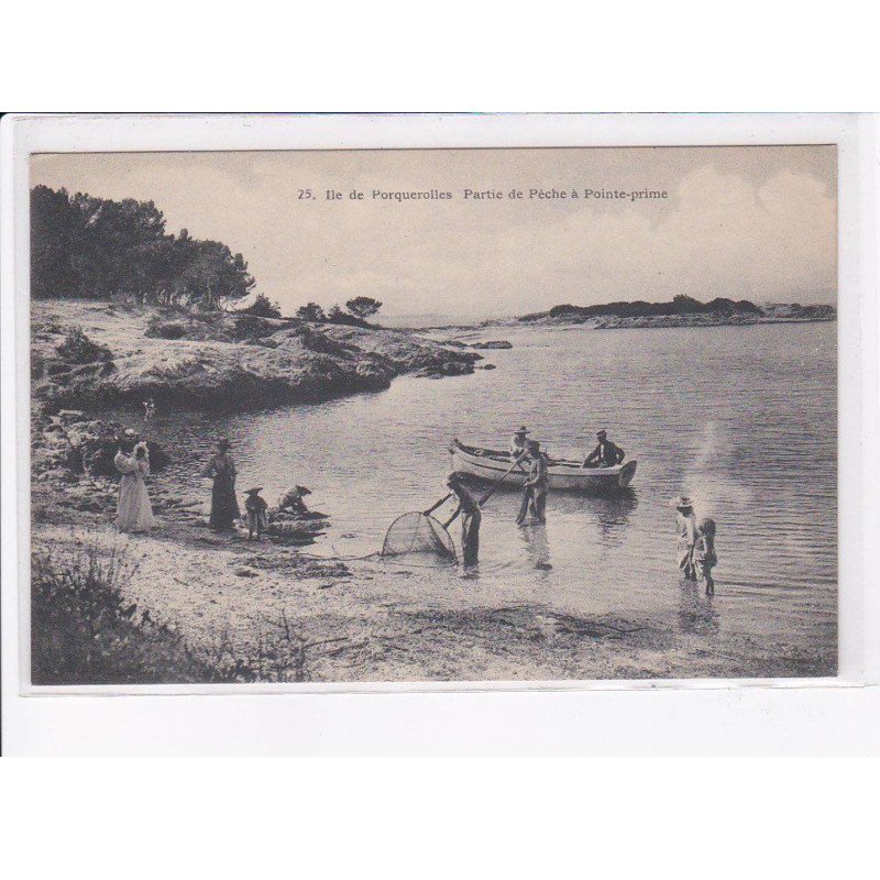 PORQUEROLLES: ile de porquerolles, partie de pêche à pointe-prime - très bon état