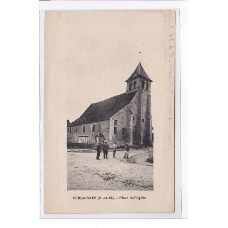 FUBLAISNES : place de l'eglise - tres bon etat