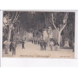 CHEVAL-BLANC: le cours et jeu de boules - très bon état