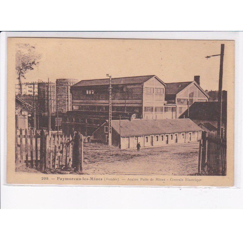 FAYMOREAU-les-MINES: ancien puits de mines, centrale electrique - très bon état
