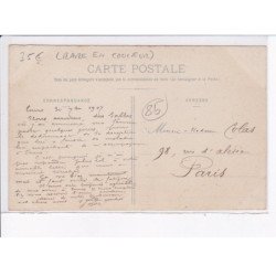 LES SABLES-D'OLONNE: vue générale du port, rare en couleur - très bon état