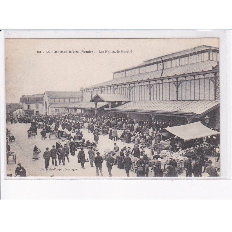LA ROCHE-sur-YON: les halles, le marché - très bon état