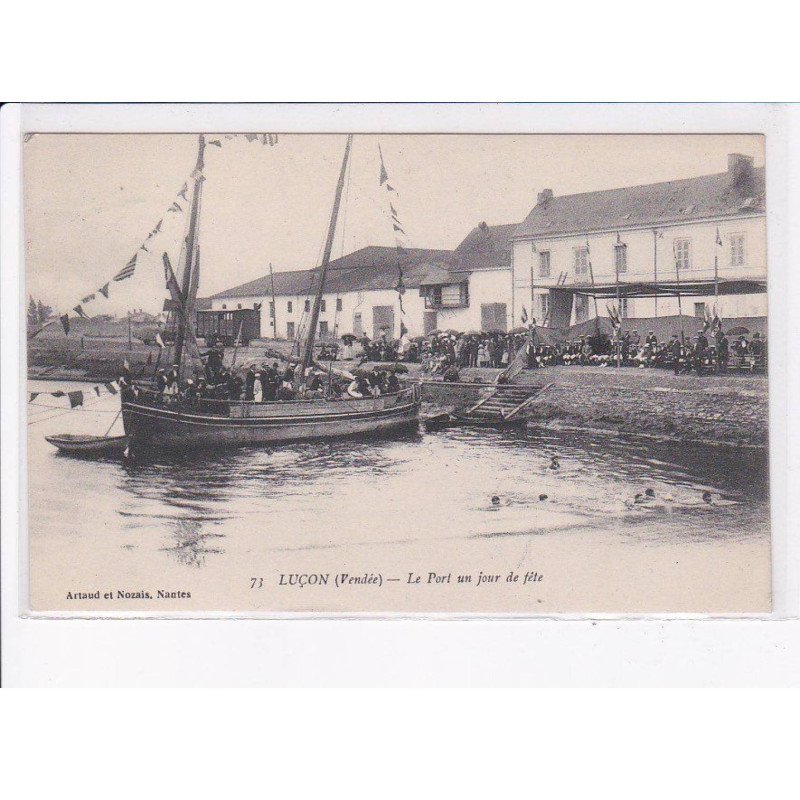 LUCON: le port un jour de fête - très bon état