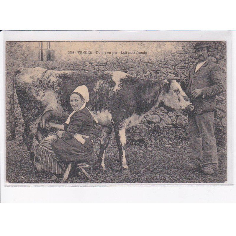 VENDEE: de pis en pis, lait sans fraude - très bon état