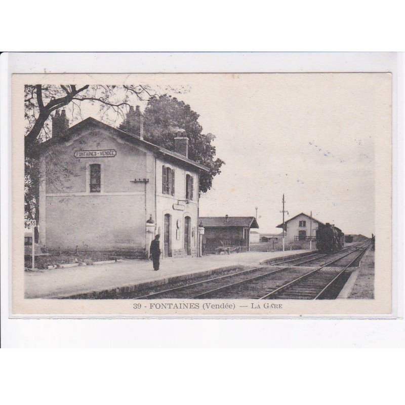 FONTAINES: la gare - très bon état