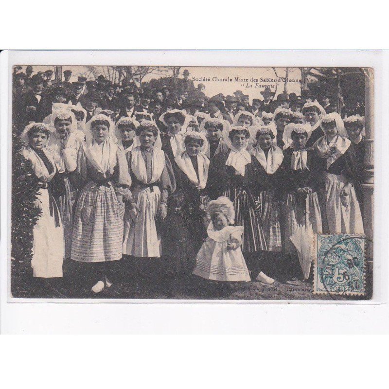LES SABLES D'OLONNE: société chorale mixte des sables d'olonne, "la fauvette" - état