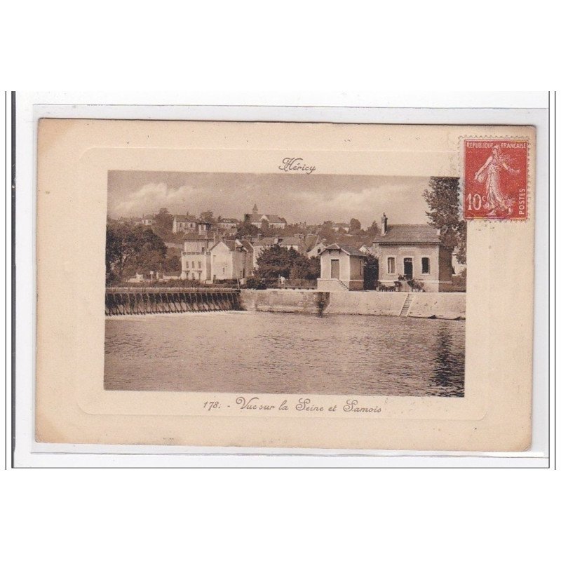 HERICY : vue sur la seine et lamois - tres bon etat