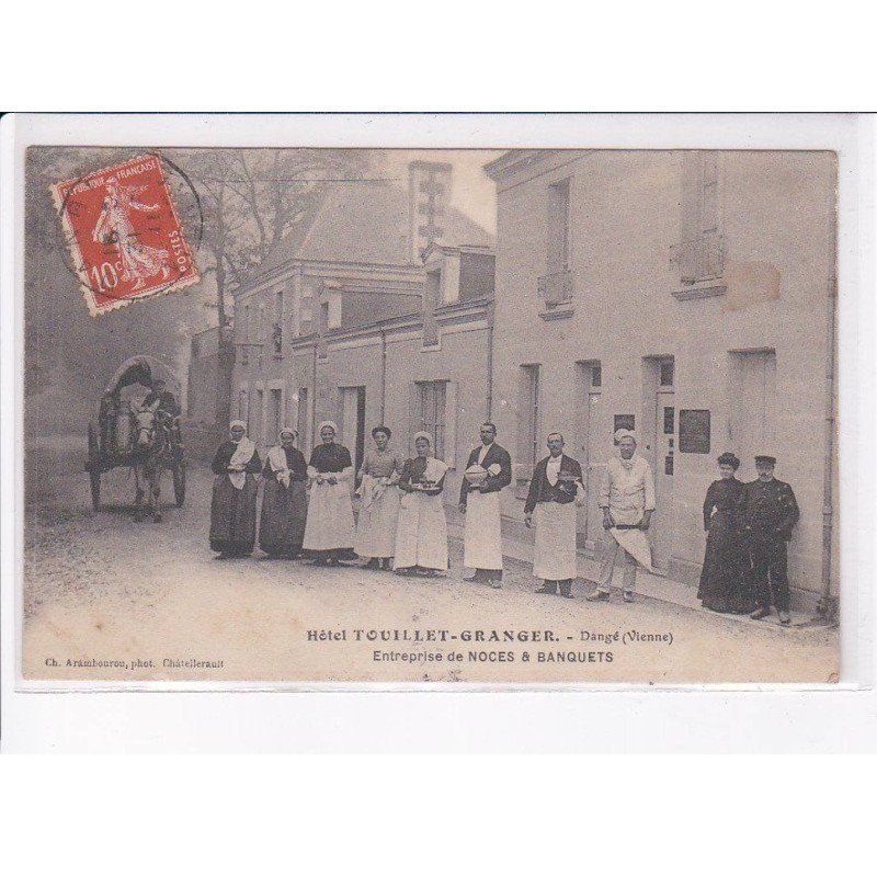 DANGE: hôtel touillet-granger, entreprise de noces et banquets - état (décollée)