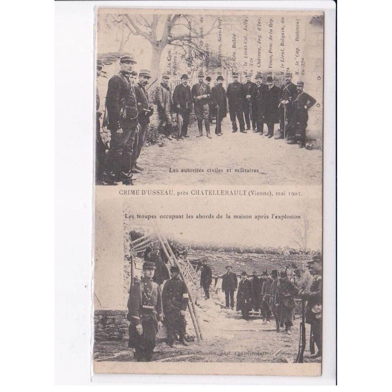 USSEAU: crime d'usseau, les autorités civiles et militaires, les troupes occupant les abords de la maison- très bon état