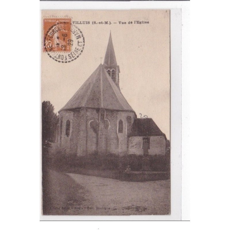 VILLUIS : vue de l'eglise - tres bon etat