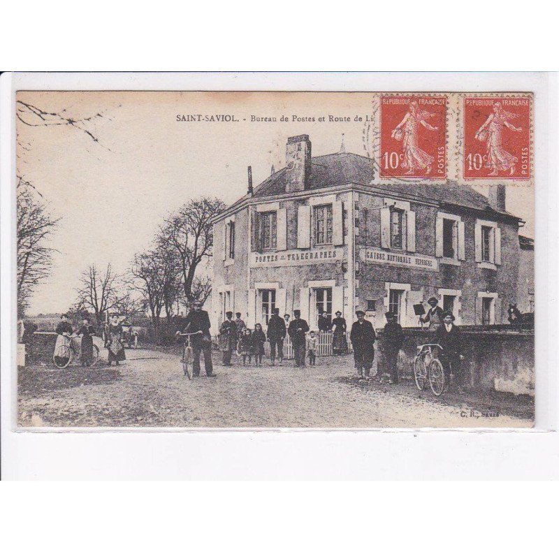 SAINT-SAVIOL: bureau de postes et route - très bon état