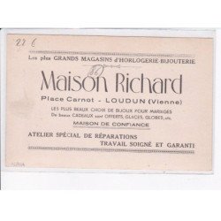 LOUDUN: les plus grands magasins d'horlogerie-bijouterie maison richard - très bon état