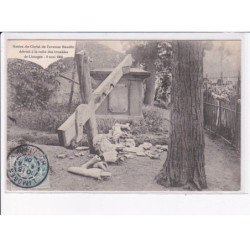 LIMOGES: restes du christ de l'avenue baudin détruit à la suite des troubles de limoges 1905 - très bon état