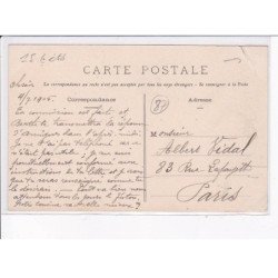 LIMOGES: troubles de limoges barricade de la rue montmailler en face l'hôtel veyrias 1905 - état