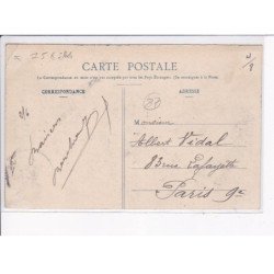 LIMOGES: grèves 1905, barricade élevée devant la fabrique touze - état