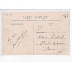 LIMOGES: grèves 1905, barricade ancienne route d'aixe avec le corps de la jument estacade du 21e chasseur- très bon état