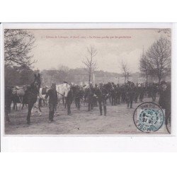 LIMOGES: grèves 1905, la prison gardée par les gendarmes - très bon état