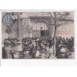 LIMOGES: grèves 1905, entrée des ouvriers à la conférence donnée au cirque - état