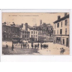 LIMOGES: vue vers la cathédrale et l'abbessaille, diligence - très bon état