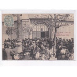 LIMOGES: grèves 1905, entrée des ouvriers à la conférence donnée au cirque - état