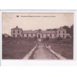PEYRAT-le-CHATEAU: la mairie et les écoles - état
