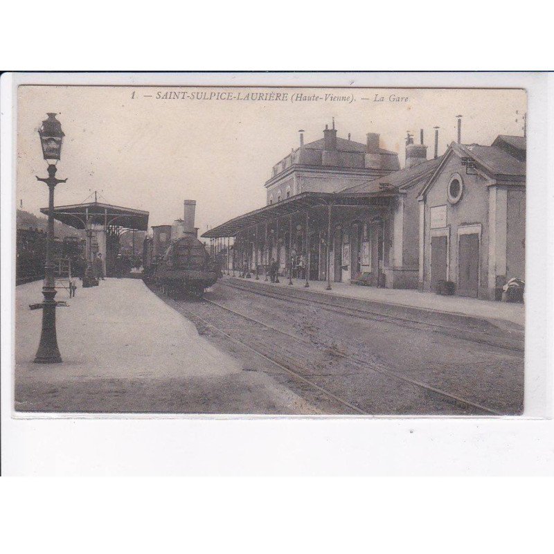 SAINT-SULPICE-LAURIERE: la gare - très bon état
