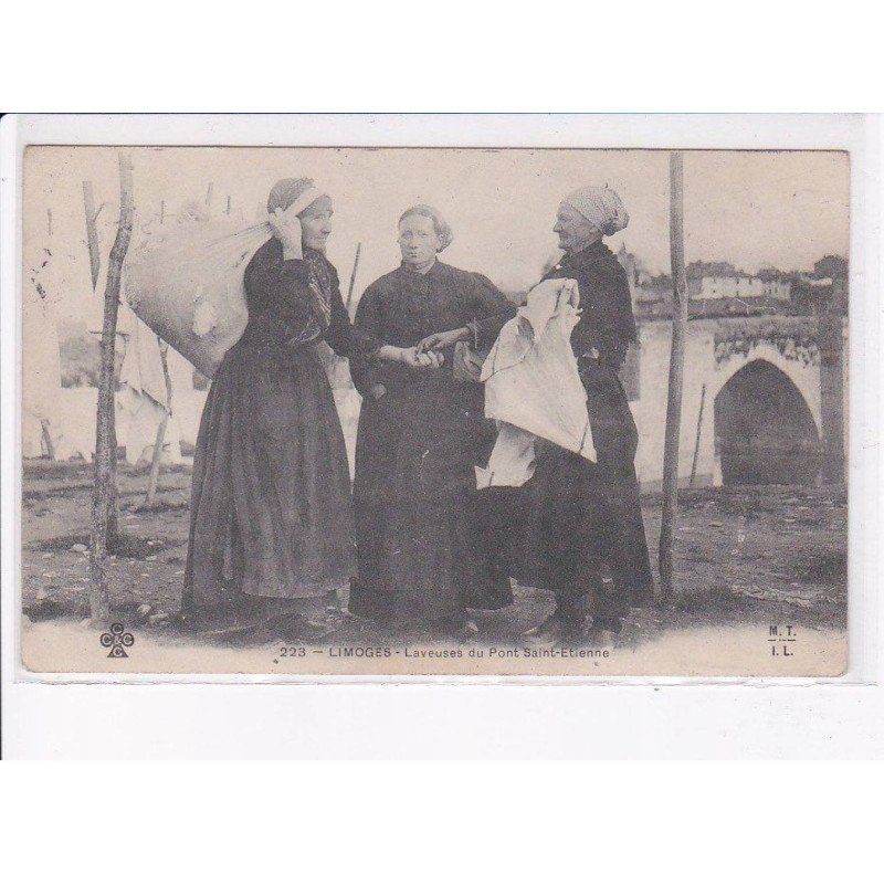 LIMOGES: laveuses du pont saint-etienne - état