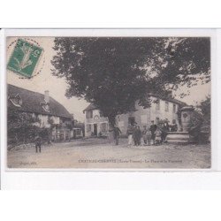 CHATEAU-CHERVIX: la place et la fontaine - très bon état