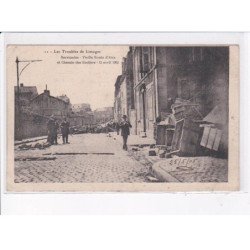 LIMOGES: troubles de limoges, barricades vieille route d'aixe et chemin des écoliers 1905 - très bon état