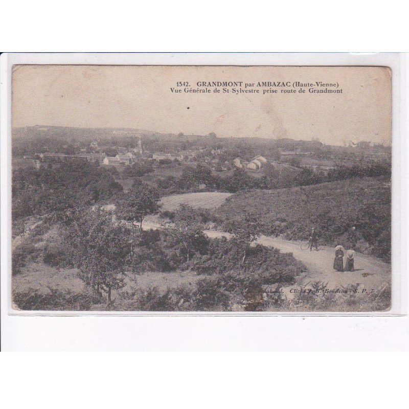 GRANDMONT: vue générale de saint-sylvestre prise route de grandmont - état