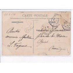 LIMOGES: grèves 1905, l'enterrement de vardelle passant place de l'hôtel-de-ville - très bon état