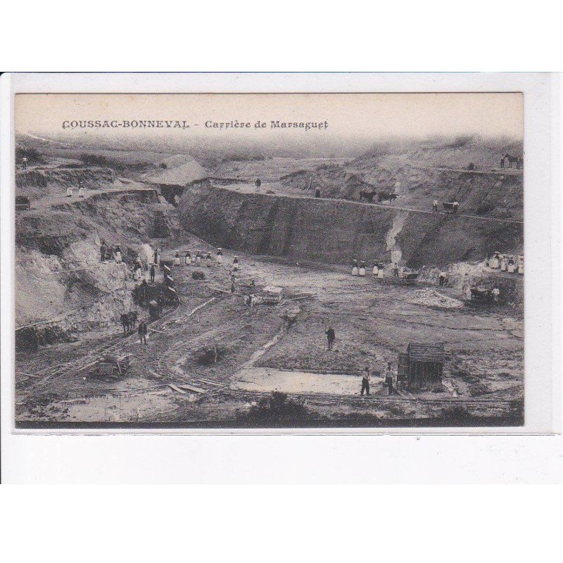 COUSSAC-BONNEVAL: carrière de marsaguet - très bon état