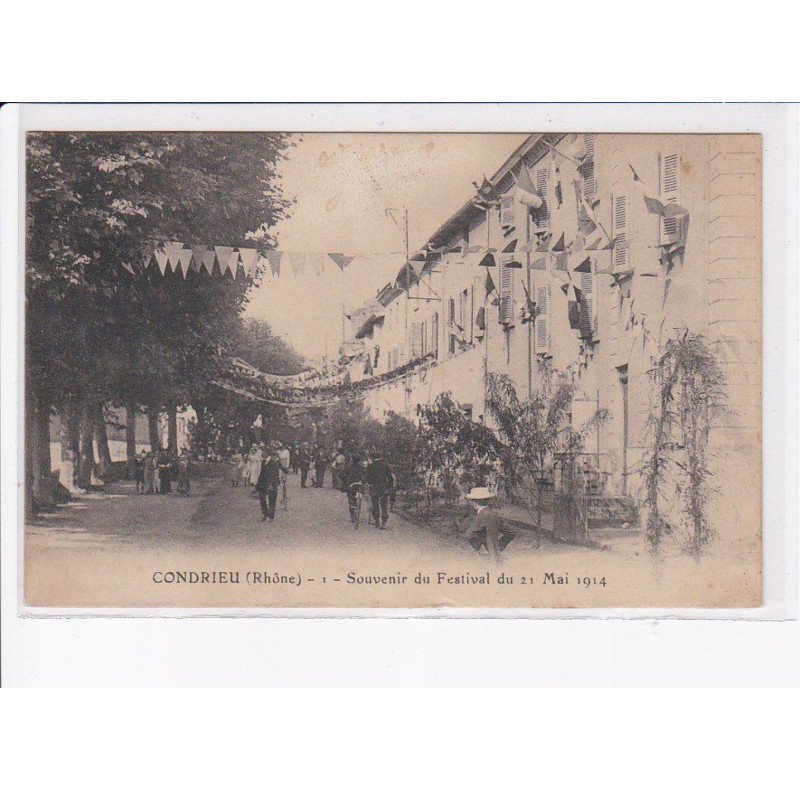 CONDRIEU: souvenir du festival du 21 mai 1914 - état