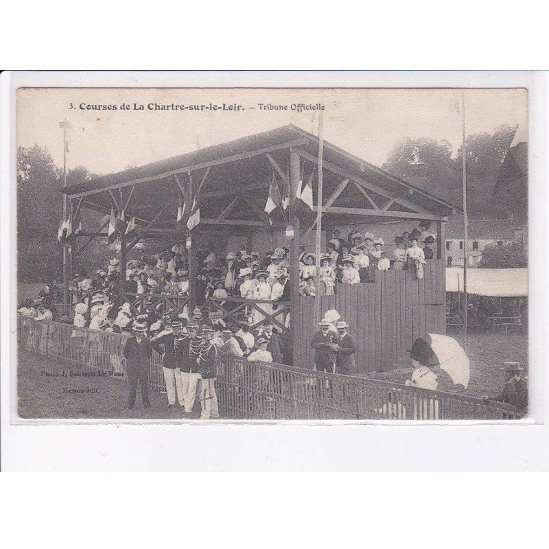LA CHARTRE-sur-le-LOIR: tribune officielle - très bon état