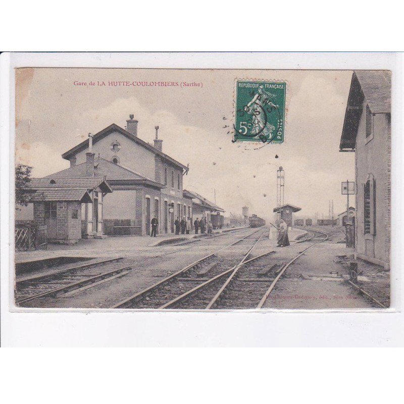 LA HUTTE-COULOMBIERS: gare - très bon état
