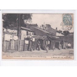 SAINT-MAMMES: habitations de mariniers au bord du loing - état
