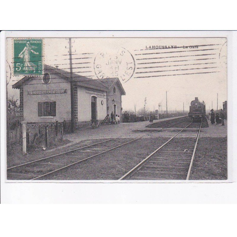 LAHOUSSAYE-CREVECOEUR: la gare - état