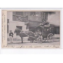 FERRIERES: le courrier, attelage - état (déchirée)