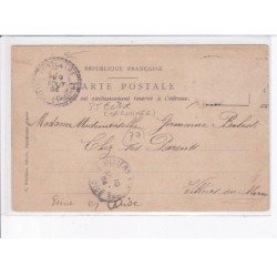 FERRIERES: le courrier, attelage - état (déchirée)