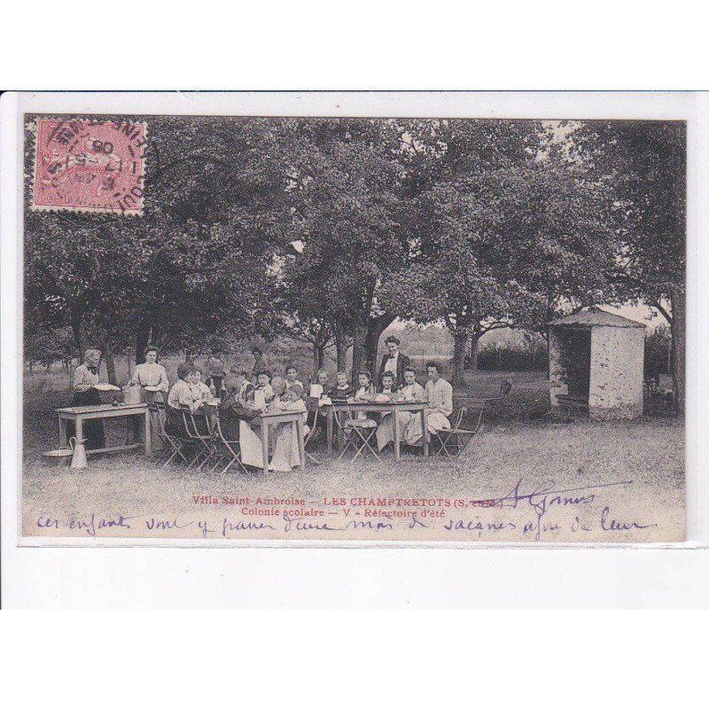 CHAILLY: les champtretots, villa saint-ambroise, colonie scolaire, réfectoire d'été - très bon état