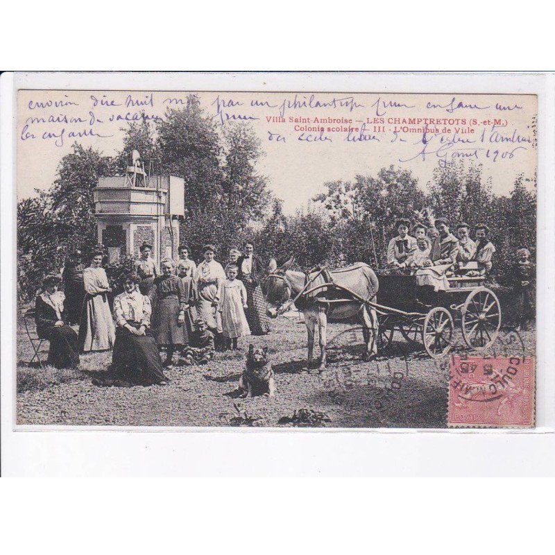 CHAILLY: les champtretots, villa saint-ambroise, omnibus de ville, colonie scolaire - très bon état