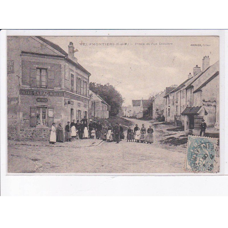 NEUFMONTIERS: place et rue dosière, tabac - très bon état
