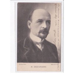 Autographe comedien (Théâtre) : M. Desjardins - très bon état