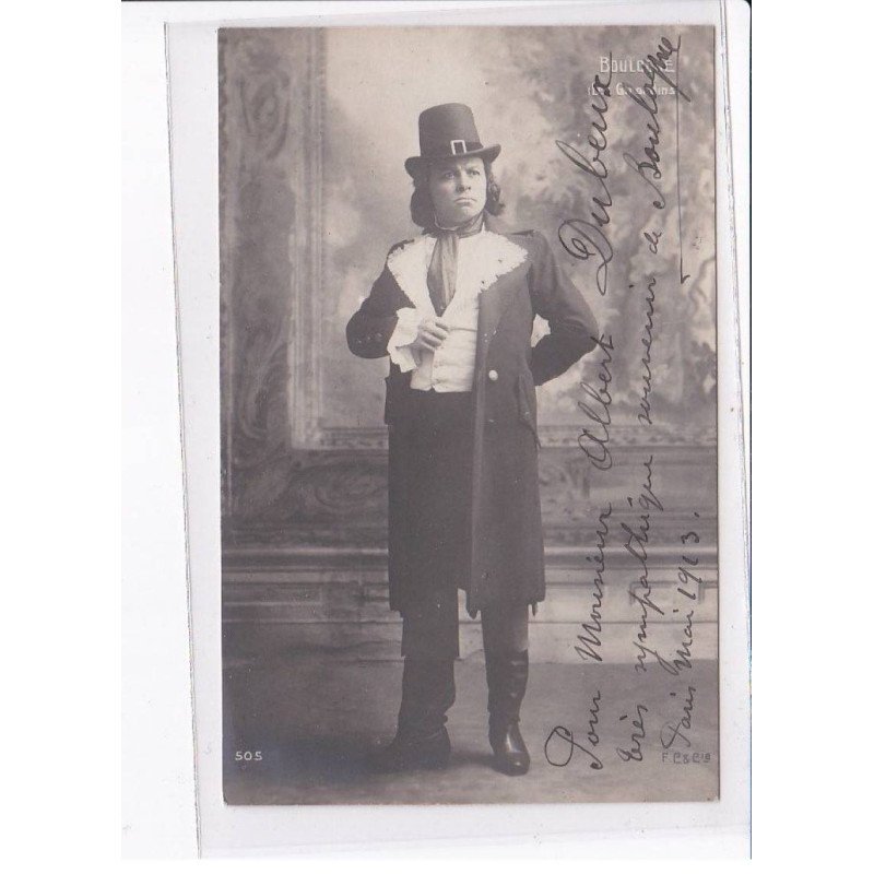 Autographe comedienne (Théâtre) : théâtre des variétés, Mr. Claudius - très bon état