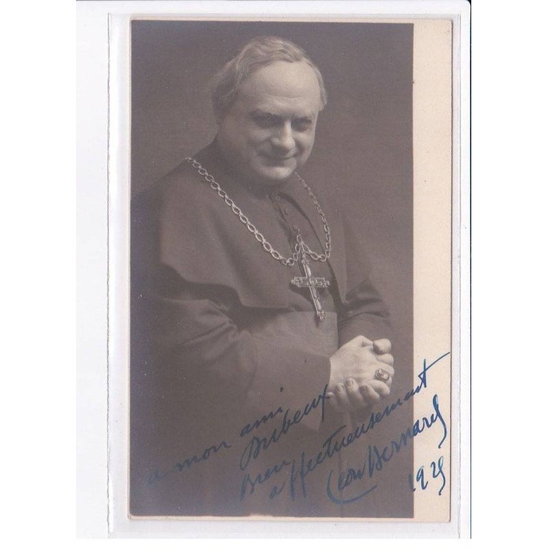 Autographe comedienne (Théâtre) : Leon Bernard - très bon état