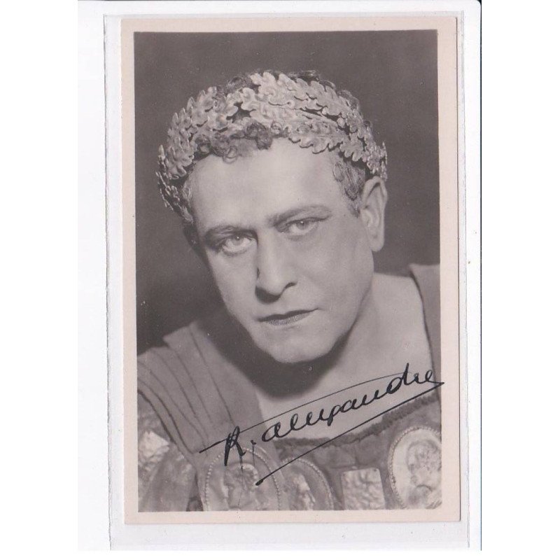 Autographe comedienne (Théâtre) : R. Alupaudre - très bon état