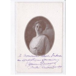 Autographe comedienne (Théâtre) : comédie française, Suzanne ? - très bon état