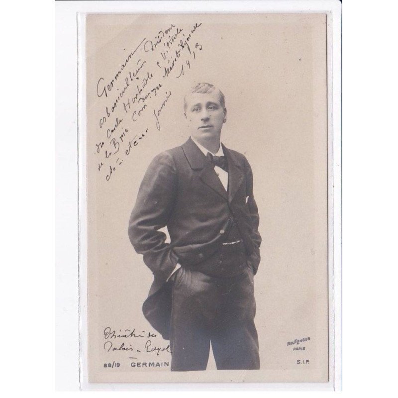 Autographe comedienne (Théâtre) : Germain - très bon état