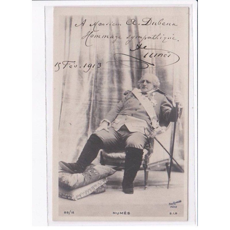Autographe comedienne (Théâtre) : Numès - très bon état