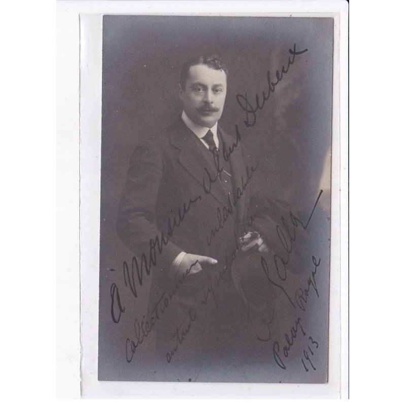 Autographe comedien (Théâtre) : Alfred Dubeux (?) - très bon état